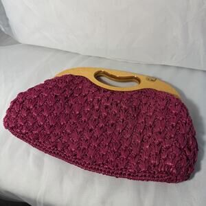 Vintage Purple Woven Purse/Clutch Sears Roebuck And Co Great Condition